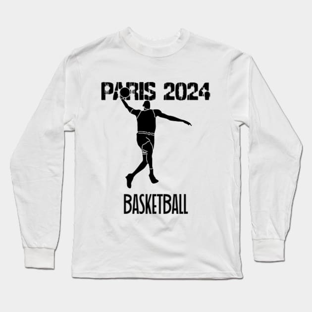 Paris 2024 Long Sleeve T-Shirt by Womens Art Store